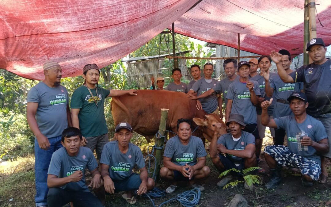 Semarak Idul Adha 1446 H, Warga RW 002 Dusun Kalirau Desa Cilibang Antusias Saksikan Penyembelihan Hewan Qurban di Mushola Al-Hikmah Kalijaga