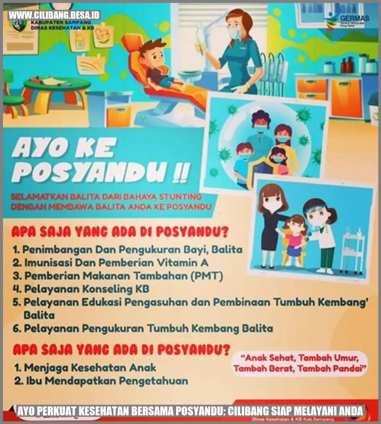 Ayo Perkuat Kesehatan Bersama Posyandu: Cilibang Siap Melayani Anda