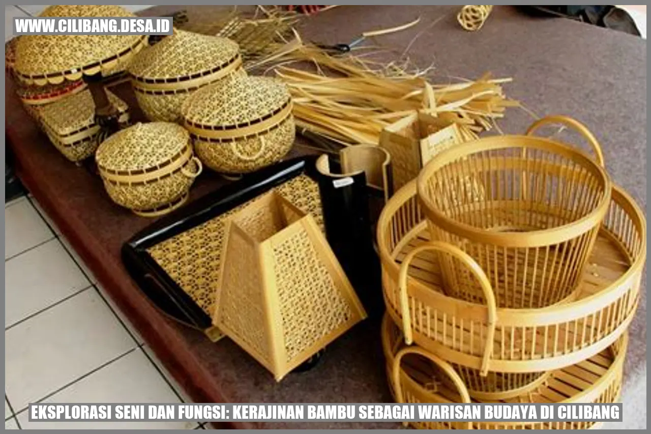 Kerajinan Bambu di Cilibang