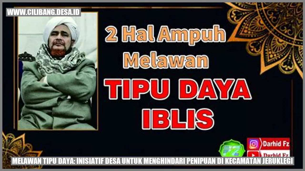 Melawan Tipu Daya: Inisiatif Desa untuk Menghindari Penipuan di Kecamatan Jeruklegi