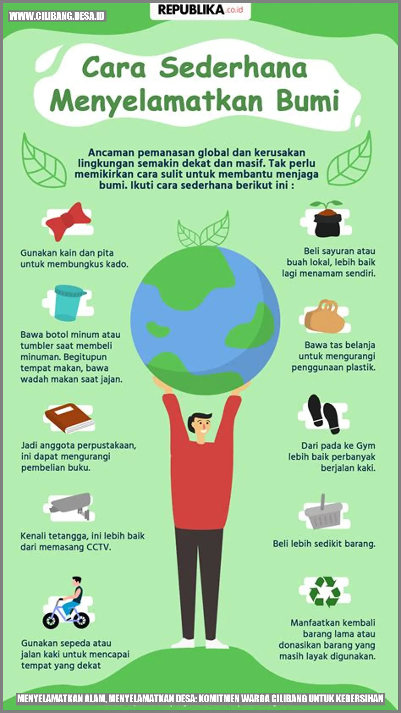Gambar Menyelamatkan Alam, Menyelamatkan Desa: Komitmen Warga Cilibang untuk Kebersihan