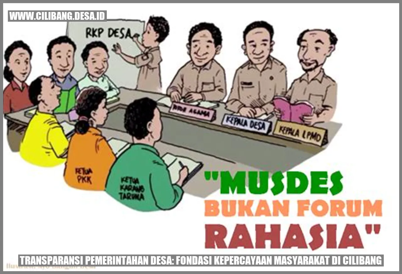 Transparansi Pemerintahan Desa: Fondasi Kepercayaan Masyarakat di Cilibang