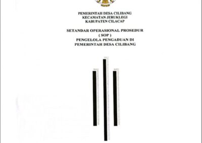 SETANDAR OPERASIONAL PROSEDUR ( SOP ) Pengelola pengaduan di pemerintah Desa Cilibang, Kecamatan Jeruklegi, Kabupaten Cilacap